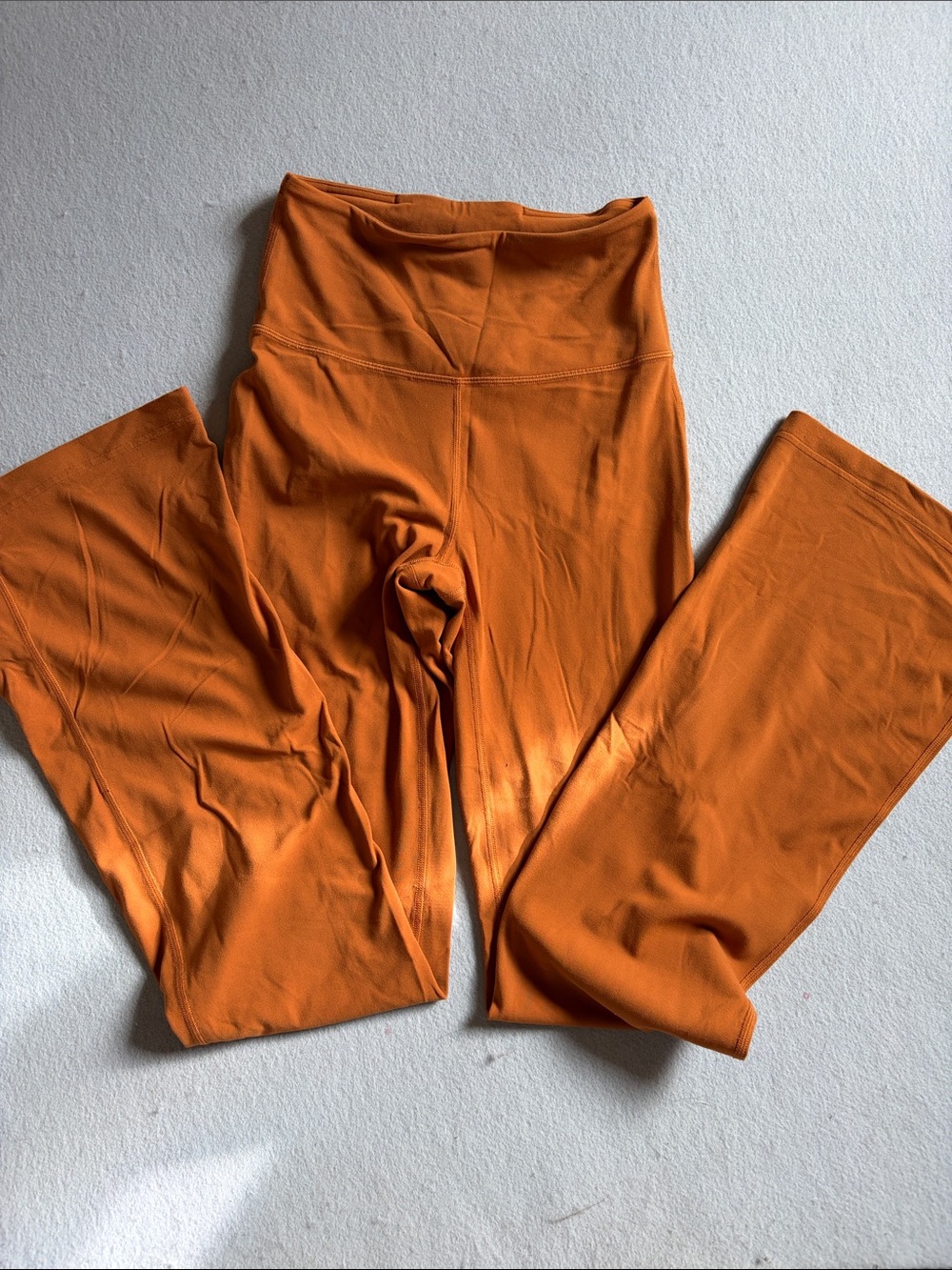 lululemon athletica High-Rise Wide-Leg Leggings — Burnt Orange